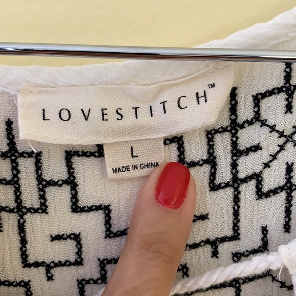 White Summer Boho Mini Dress - Picture 5 of 7